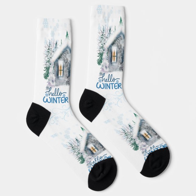 Merry Christmas Socks (Right)
