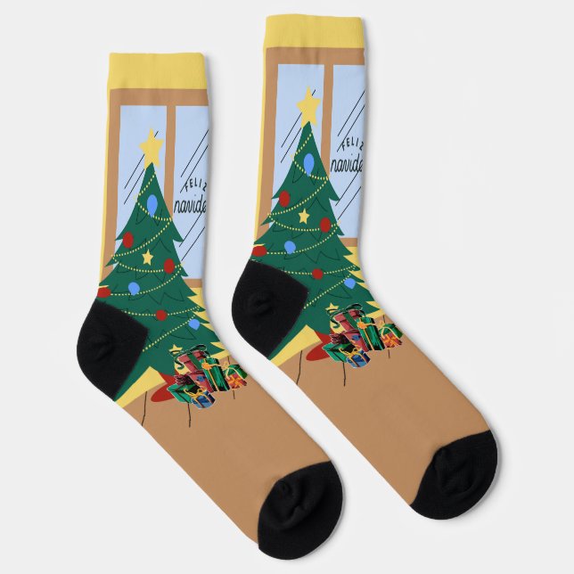 Merry Christmas Socks (Right)