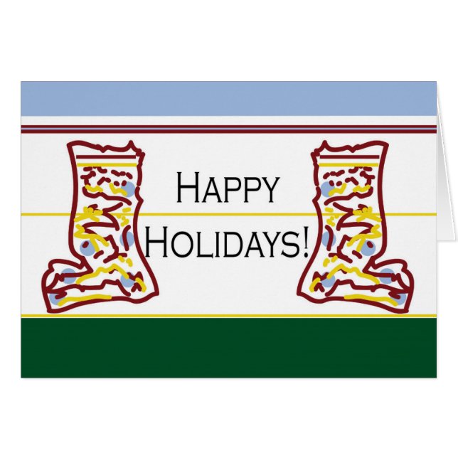 Merry Christmas Socks (Front Horizontal)