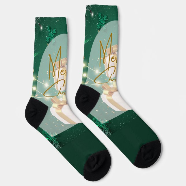 Merry Christmas Socks (Right)