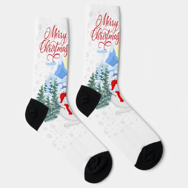 Merry Christmas Socks (Right)