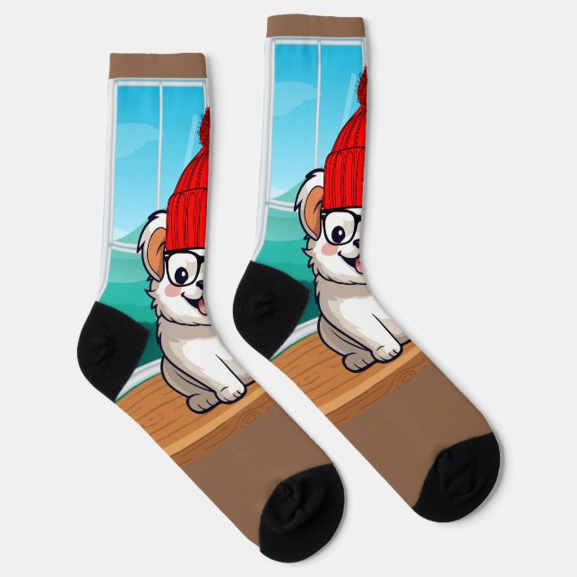 Merry Christmas Socks (Right)