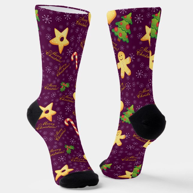 Merry Christmas Socks #2 (Angled)