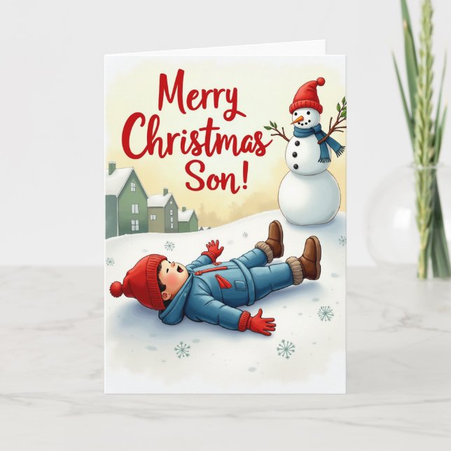 Merry Christmas Son Card (Front)
