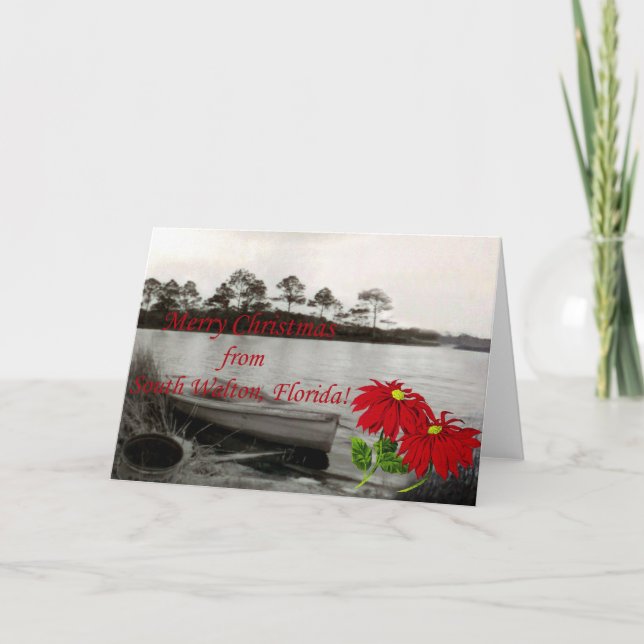 Merry Christmas - South Walton, FL Holiday Card (Front)