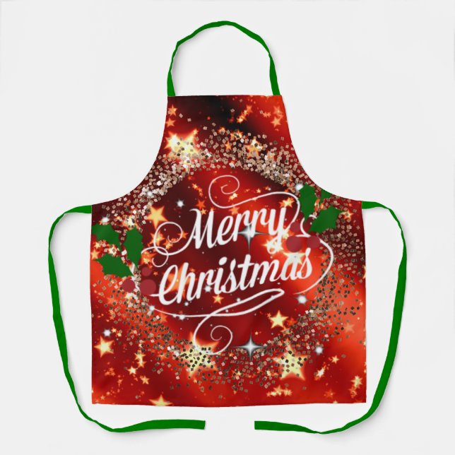 Merry Christmas sparkle and shine Apron (Front)
