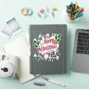 Merry Christmas sparkle and shine red text