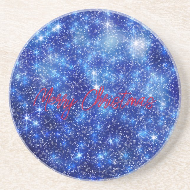 Merry Christmas  Square Paper Coaster (Front)