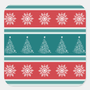Merry Christmas Square Sticker