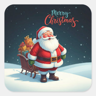 Merry Christmas  Square Sticker