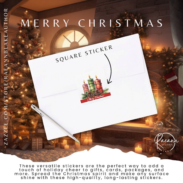 Merry Christmas Square Sticker (Creator Uploaded)