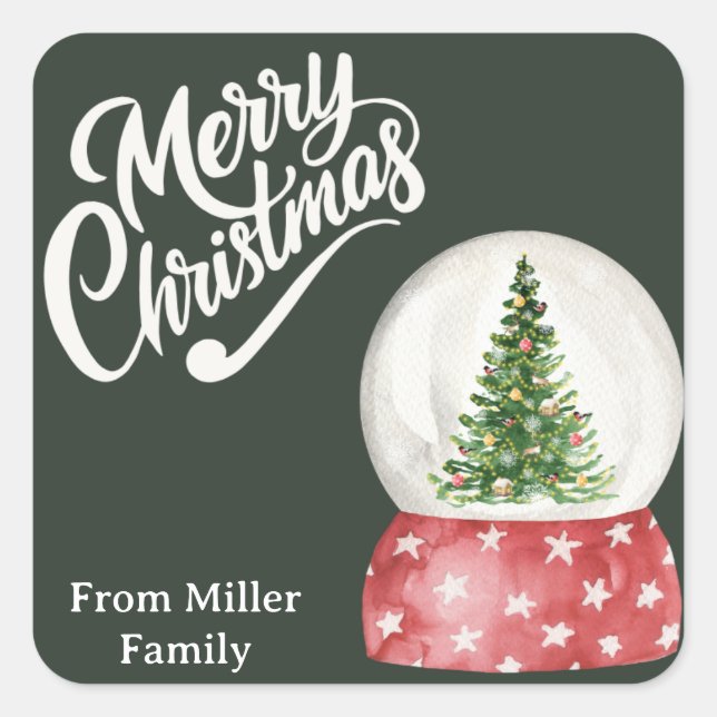 Merry Christmas  Square Sticker (Front)