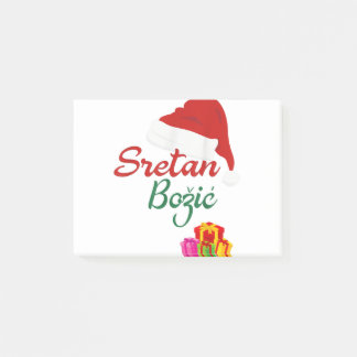 Merry christmas sretan bozic hrvatski croatian hrv post-it notes
