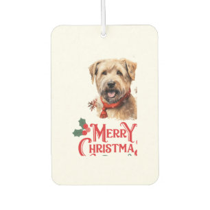 Merry Christmas Staffordshire Bull Terrier Air Freshener