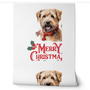 Merry Christmas Staffordshire Bull Terrier Wallpaper