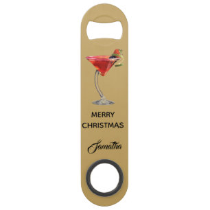 Merry Christmas Stainless Steel Bottle Opener Bar Key