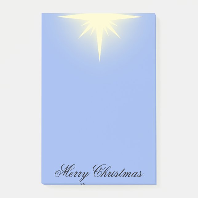 Merry Christmas Star Post-it Notes (Front)