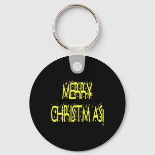 Merry Christmas Starry Night Font Girls Boys T Shi Keychain
