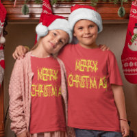 Merry Christmas Starry Night Font Girls & Boys