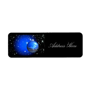 merry christmas starry sky ornament