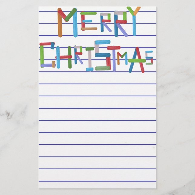 Merry Christmas Stationery (Front)