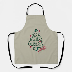 Merry Christmas Stethoscope CNA Medical Worker Apron