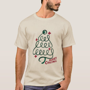 Merry Christmas Stethoscope CNA Medical Worker T-Shirt
