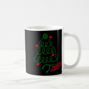 Merry Christmas Stethoscope Nurse Cna Xmas Holiday Coffee Mug