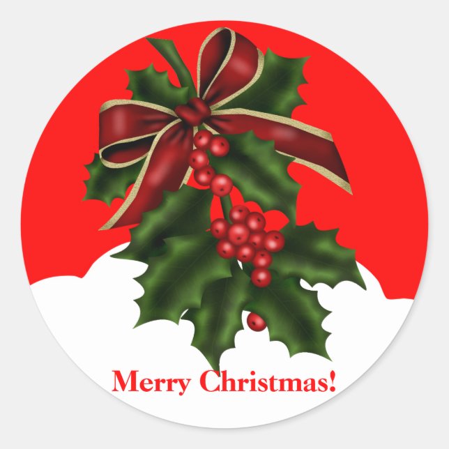 Merry Christmas Sticker (Front)