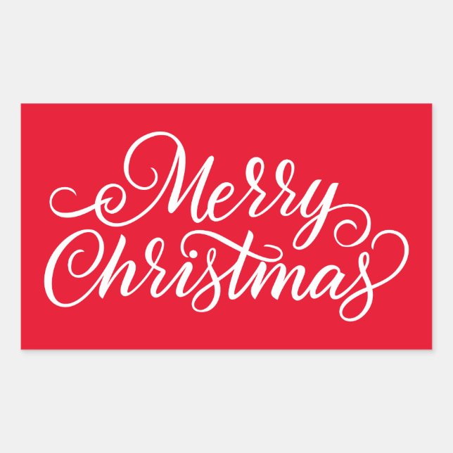 Merry Christmas Sticker (Front)