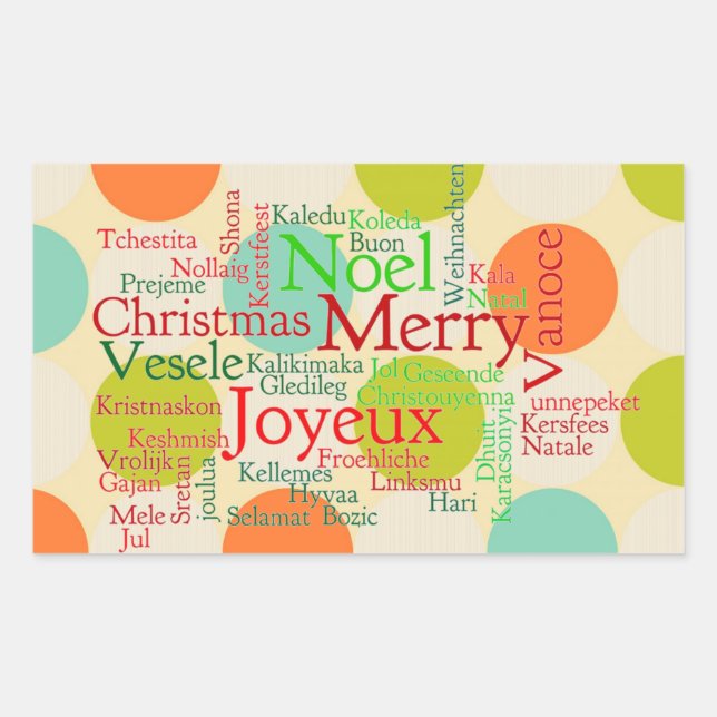 Merry Christmas Sticker (Front)