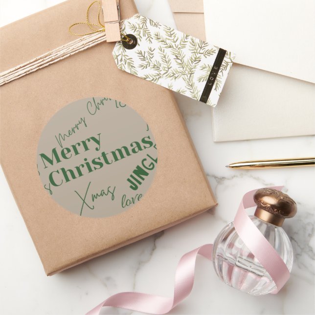 Merry Christmas Sticker (Gifting)