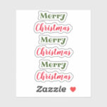 Merry Christmas Sticker<br><div class="desc">Christmas is soon to be here... </div>