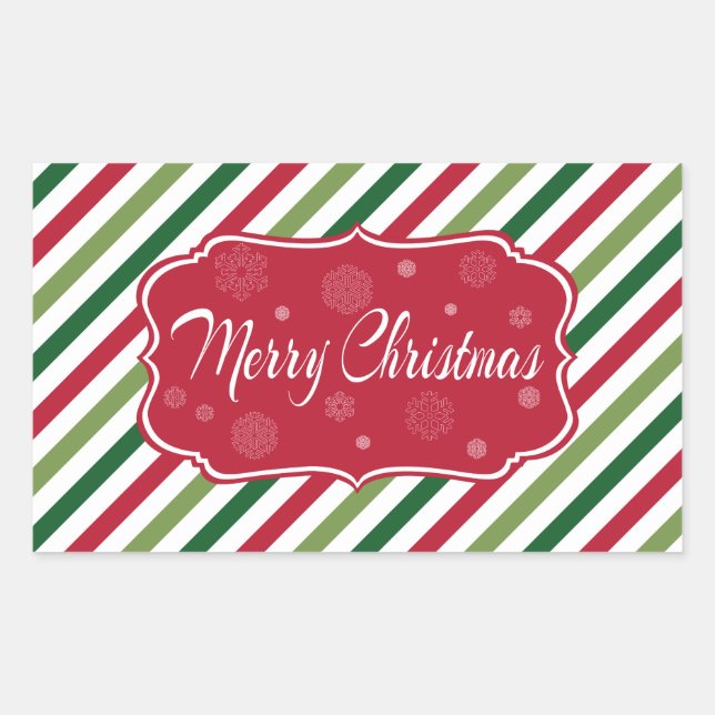 Merry Christmas Sticker (Front)