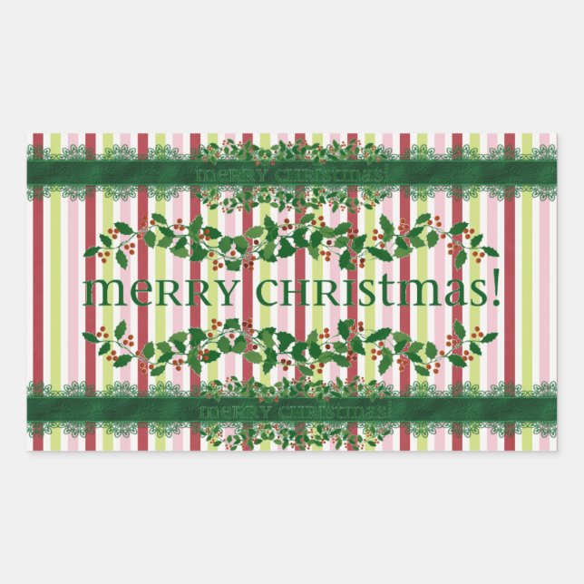 Merry Christmas Sticker (Front)