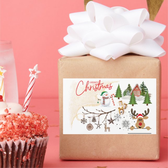 Merry Christmas Sticker (Party)