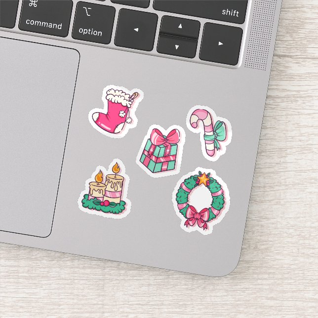 Merry christmas sticker collection (Detail)