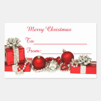Merry Christmas Sticker label