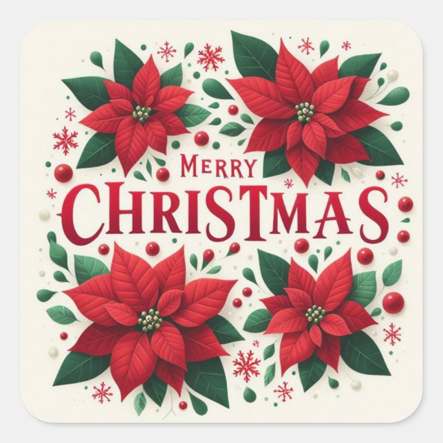 Merry Christmas Stickers  (Front)