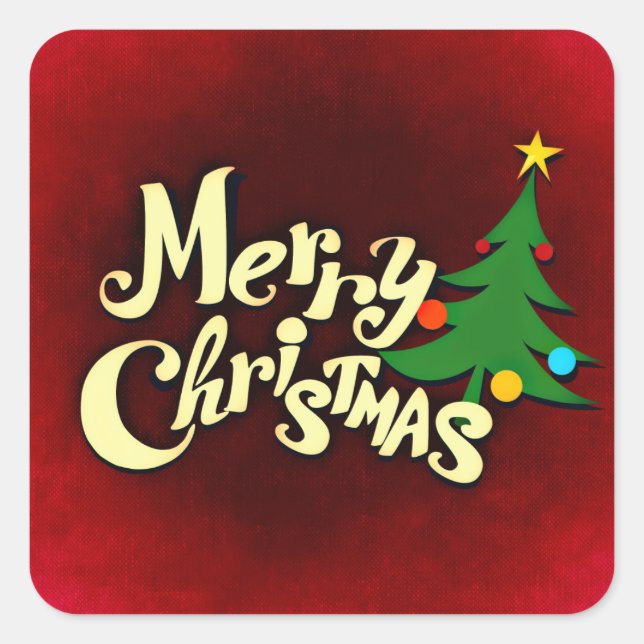 merry christmas stickers (Front)