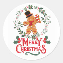 Merry christmas stickers