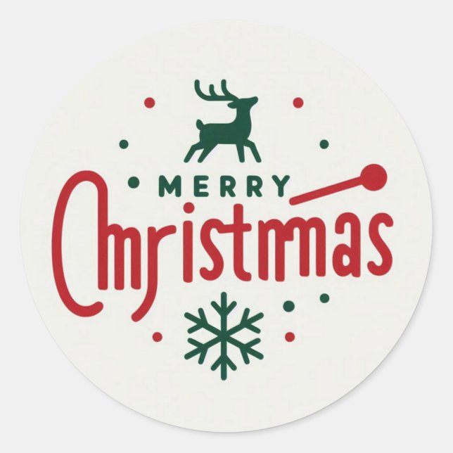 Merry Christmas Stickers  (Front)