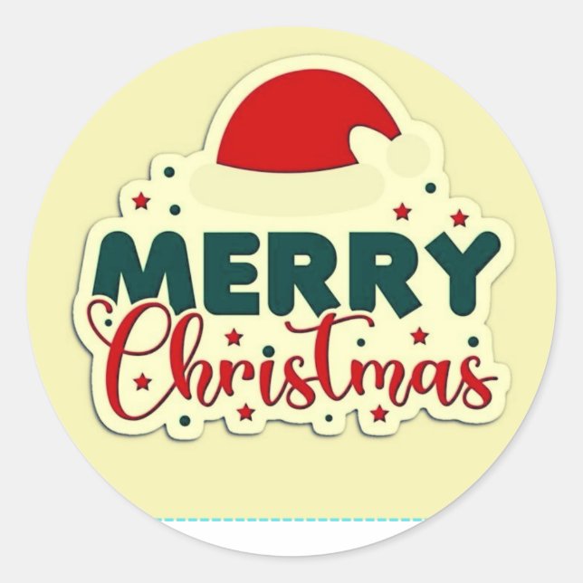 Merry Christmas  stickers (Front)