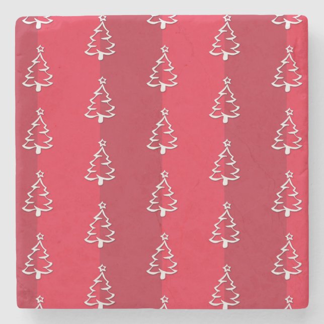 Merry Christmas Stone Coaster (Front)