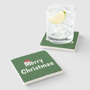 Merry Christmas Stone Coaster