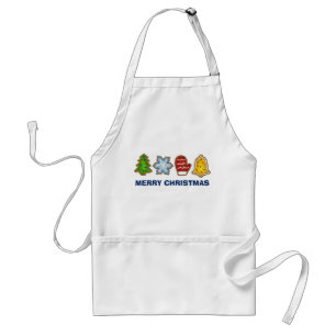 Merry Christmas Sugar Cookies Holiday Baking Food Standard Apron