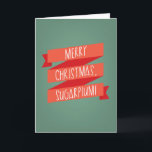 Merry Christmas SugarPlum Holiday Card<br><div class="desc">Merry Christmas SugarPlum</div>