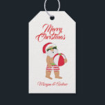 Merry Christmas Summer Santa Claus Beach Ball Gift Tags<br><div class="desc">Merry Christmas Summer Santa Claus Beach Ball

See matching collection</div>