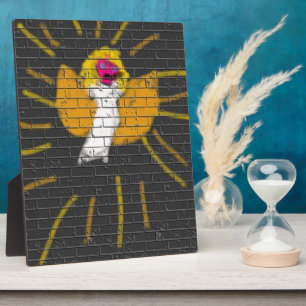 Merry Christmas Sun Moon Angel, Art by Kids :) Plaque