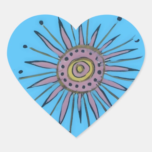 Merry Christmas Sunshine Holiday.png Heart Sticker (Front)
